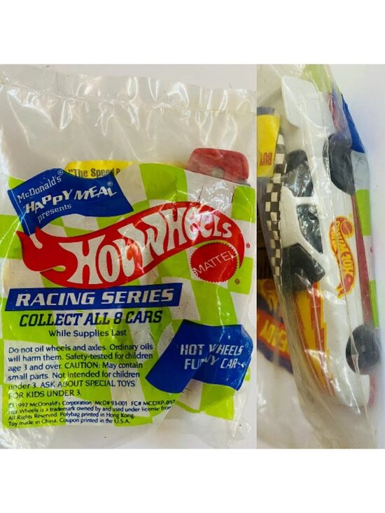 Mattel Other - Hot Wheels McDonalds Happy Meal Racing Series Funny Car Sealed 1992 Collectible